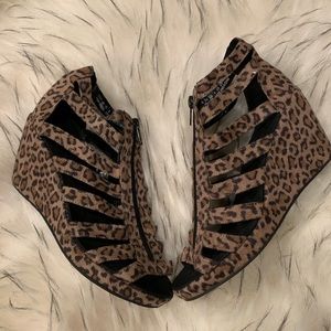 Leopard Wedges Forever 21